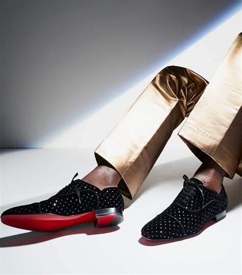 louboutin velvet trail shoes